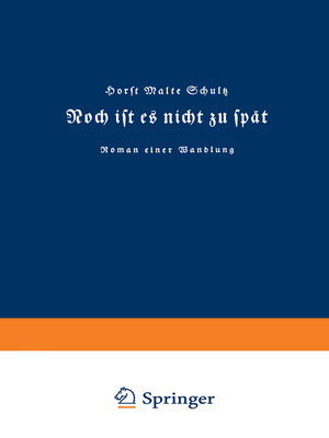 cover image of Noch ist es nicht zu spät